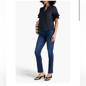 Frame Denim Navy Blue Blouse